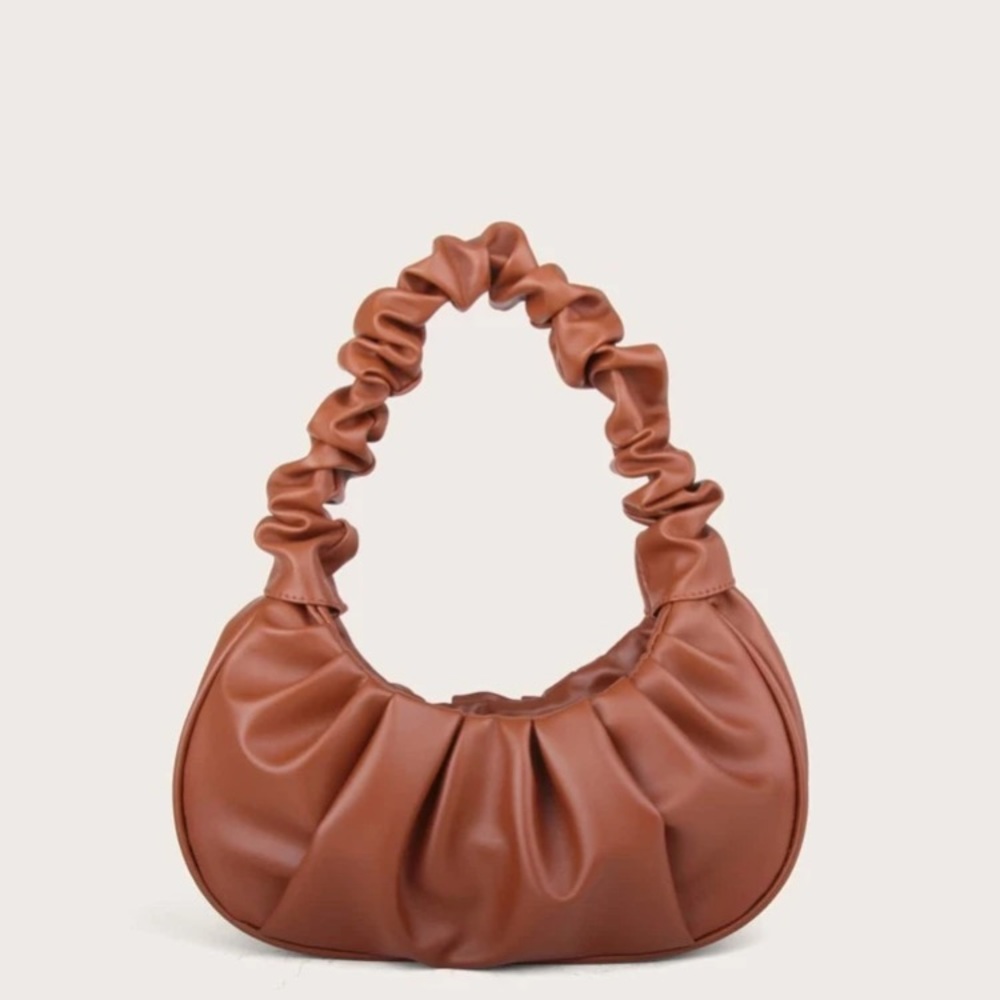 Ruched shoulder bag